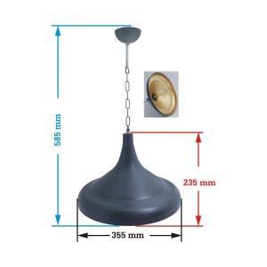 ELK731 MODEL DEKORATİF METAL SARKIT DUYLU